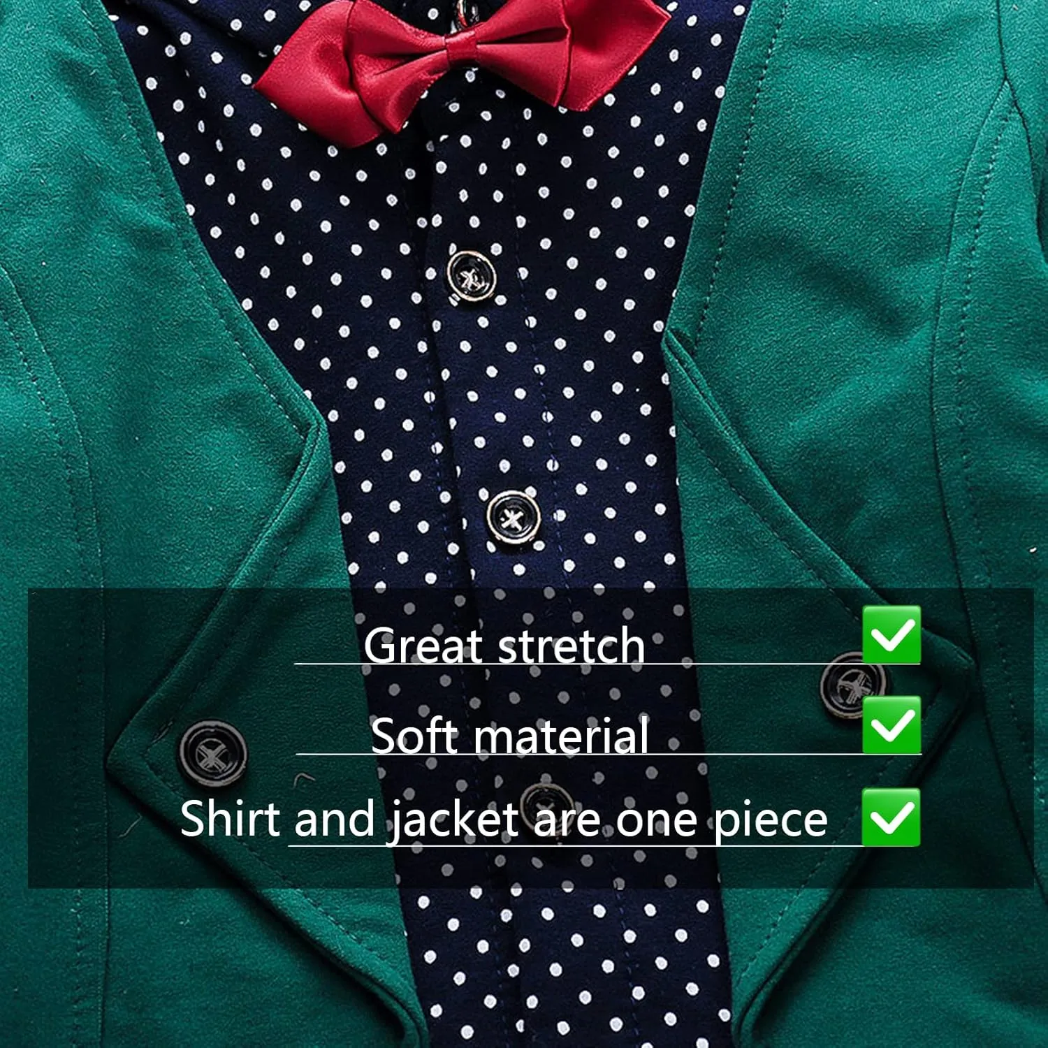HZXVic Baby Boys Gentleman Outfits Suits,Toddler Boy Clothes Formal,Kids Dress Shirt Bow Ties Pants Set