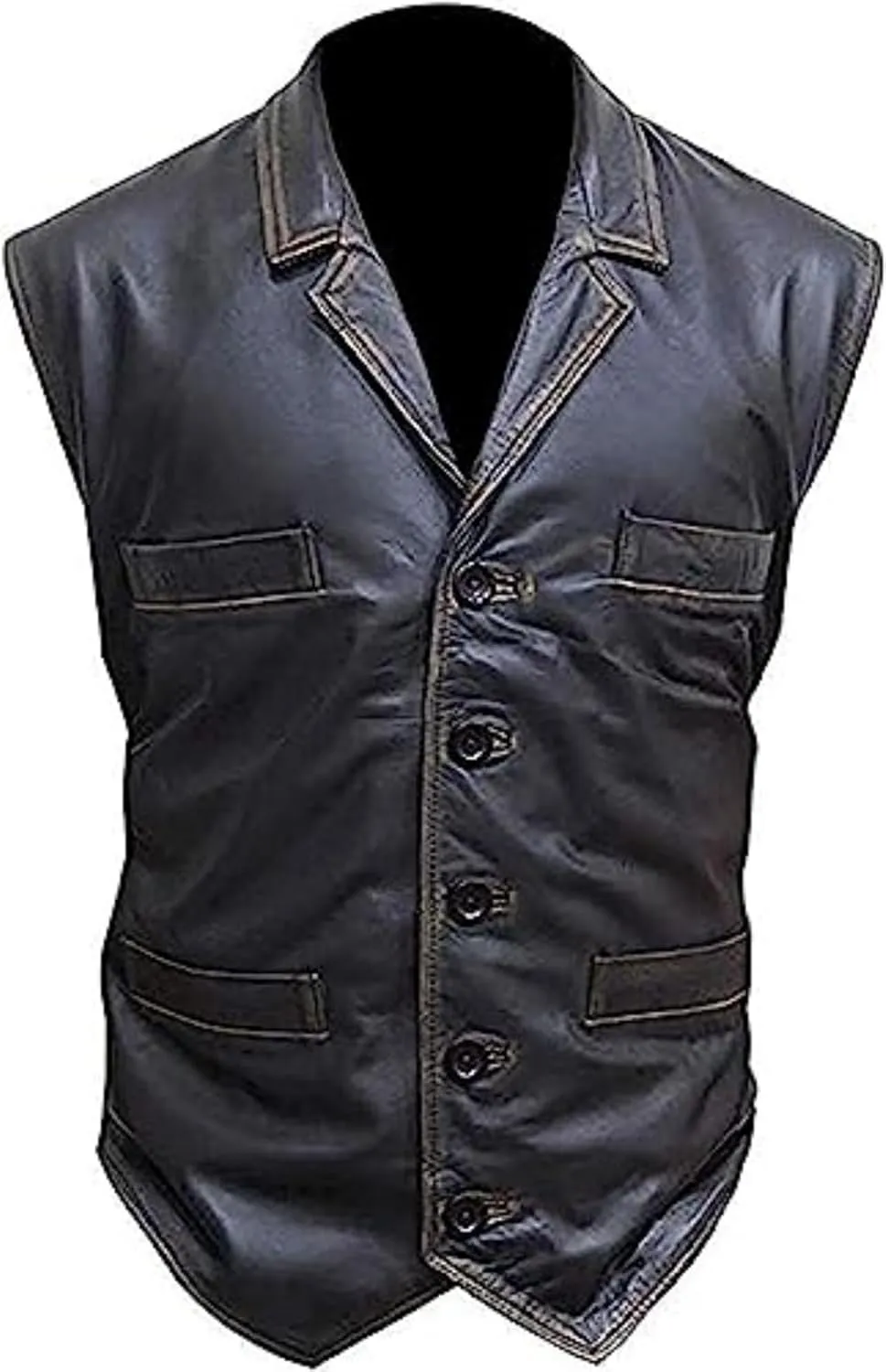Impressive Men's Hell on Wheels Cullen Bohannan Leather Vest - Exude True Cowboy Power with Genuine Western Style