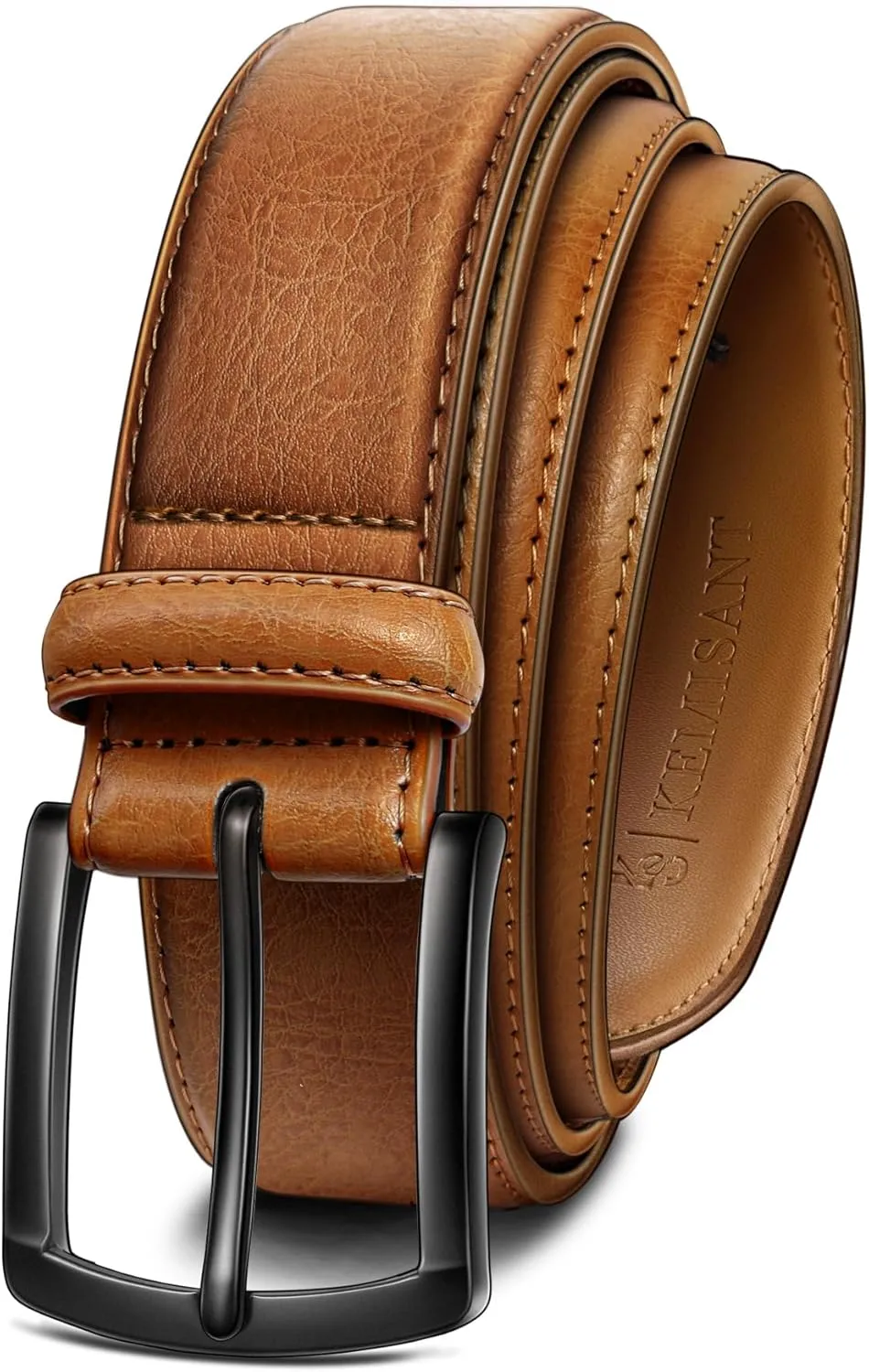 KEMISANT Men Belt-Genuine Leather Belt for Men Dress Casual Golf Jeans 1 3/8"