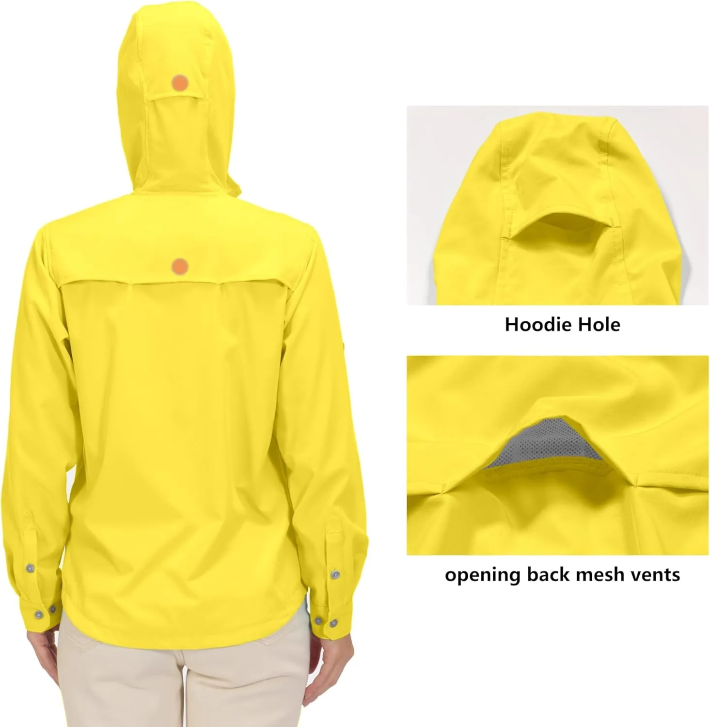Little Donkey Andy Women's Hoodie Long Sleeve Shirt UPF 50  Sun Protection Outdoor Quick Dry Fishing Hiking Shirts
