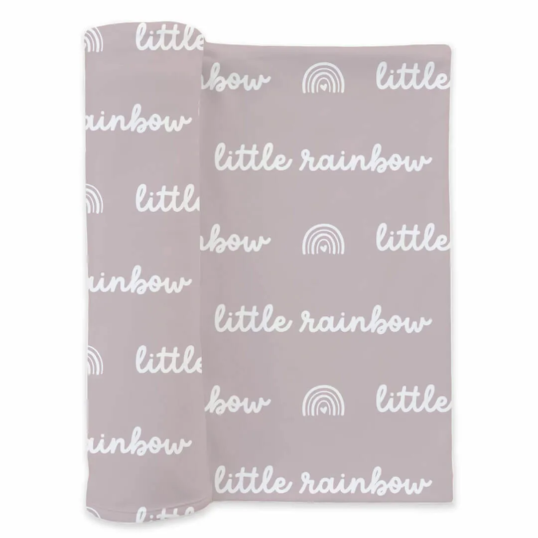 Little Rainbow Swaddle Blanket | Lilac