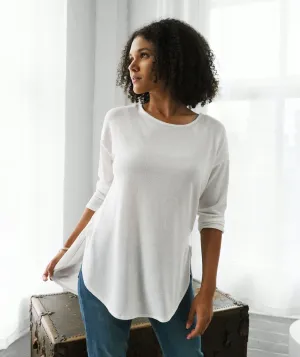 MAGNOLIA lightweight sweater tunic in Ivory