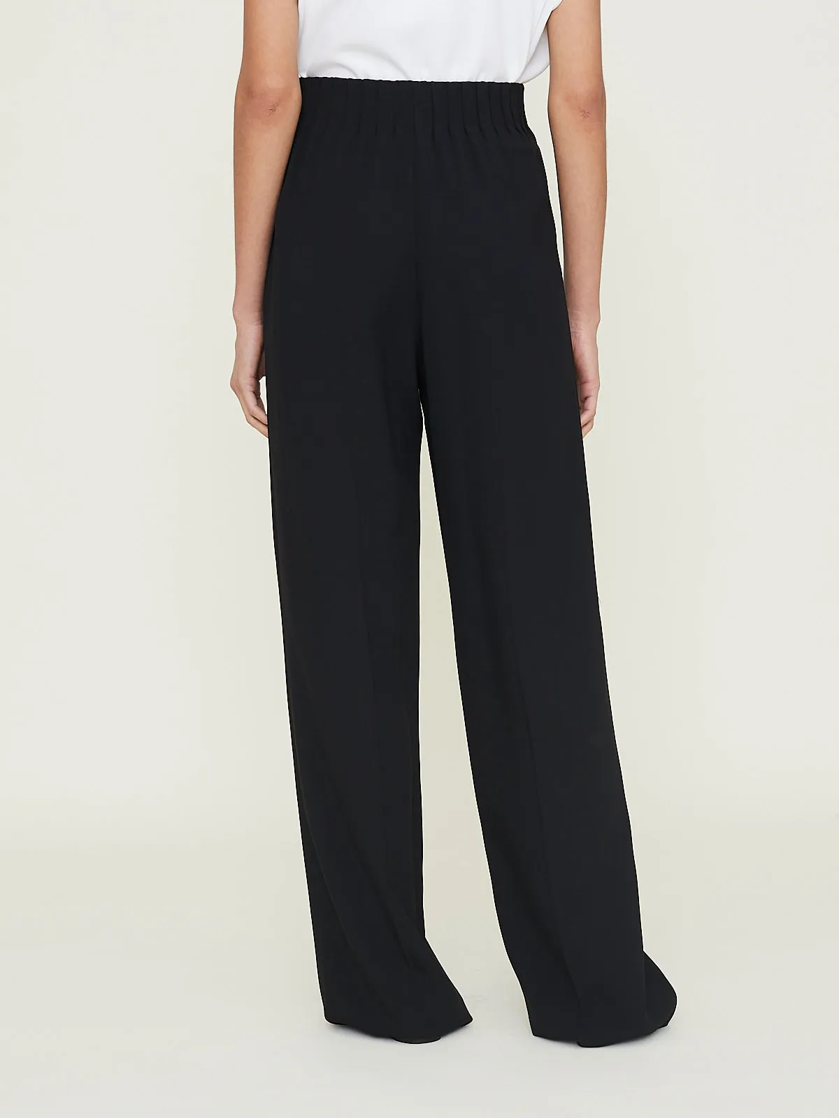 Maud Large Pull-On Pants in Black