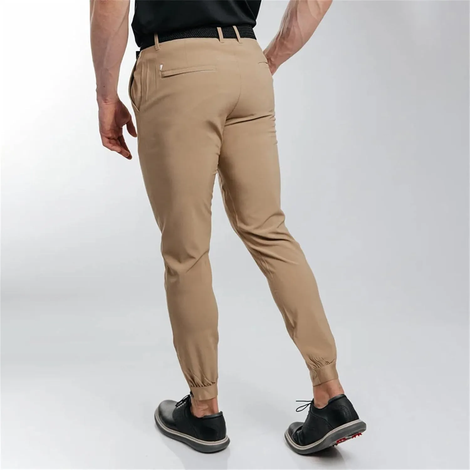 Mens Chinos Dress Pants Slim Fit Stretch Flat Front Golf Pants Casual Travel Pants Skinny Stretch Casual Pants