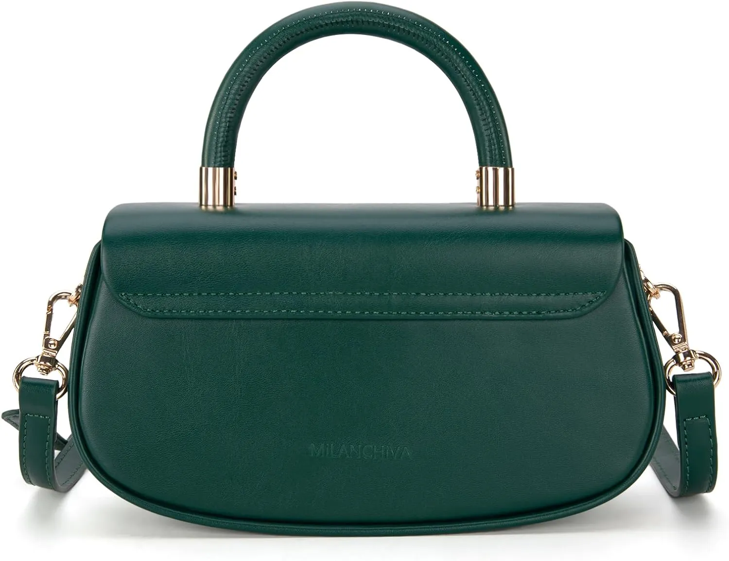 Milan Chiva Small Elegant Top Handle Purses for Women Mini Flap Cute Crossbody Purse
