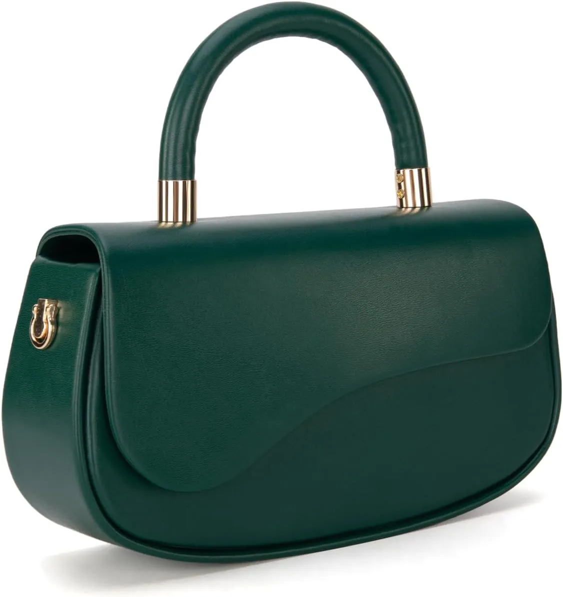 Milan Chiva Small Elegant Top Handle Purses for Women Mini Flap Cute Crossbody Purse