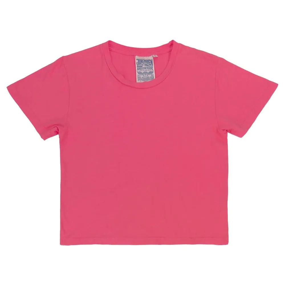 Ojai Crop Tee (Sunset Coral)