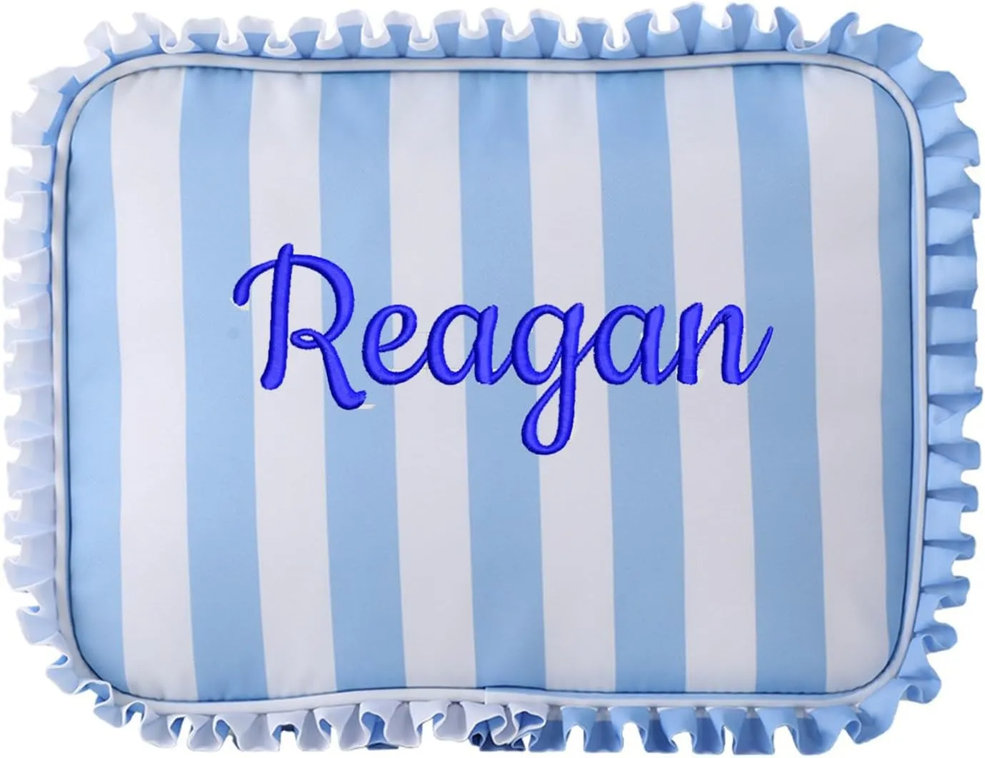 Personalized makeup bags, embroidered names, custom toiletry bags, bridesmaid proposal gifts, bachelorette party favors, wedding supplies, bridesmaid gifts (Blue)