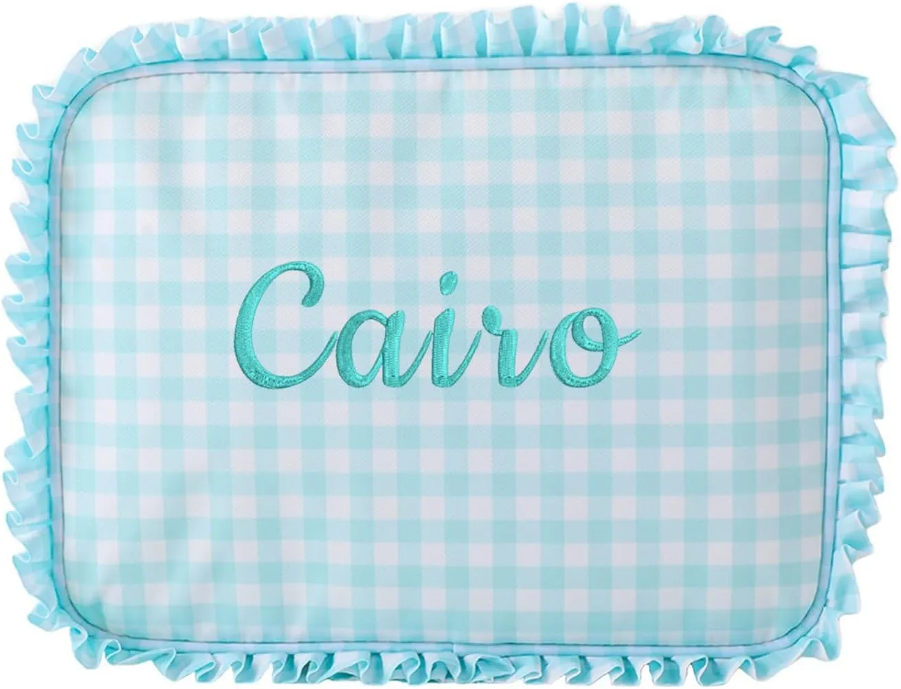 Personalized makeup bags, embroidered names, custom toiletry bags, bridesmaid proposal gifts, bachelorette party favors, wedding supplies, bridesmaid gifts (Green)