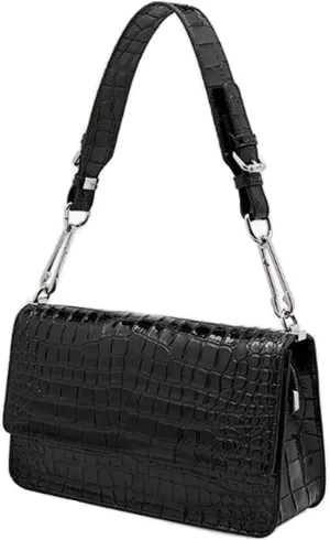 POPSEWING Crocodile Pattern Genuine Leather Shoulder Bag Crossbody Bag for Women