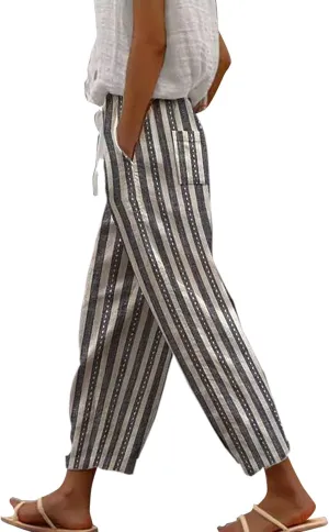 Resort Wear for Women 2025 Casual Drawstring Pants Beach Trousers Women's Pants Workout Pants