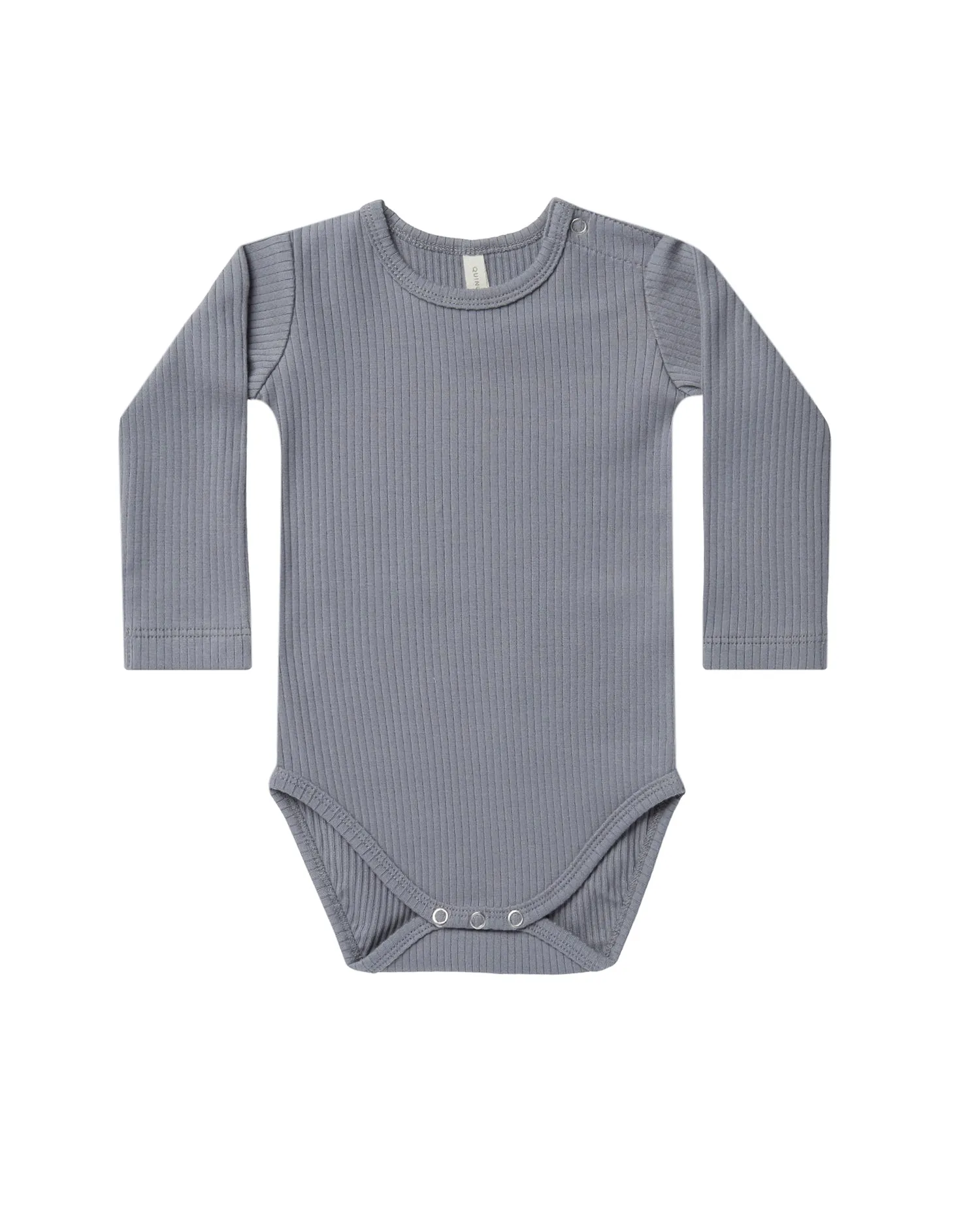 Ribbed Bodysuit –Washed Indigo