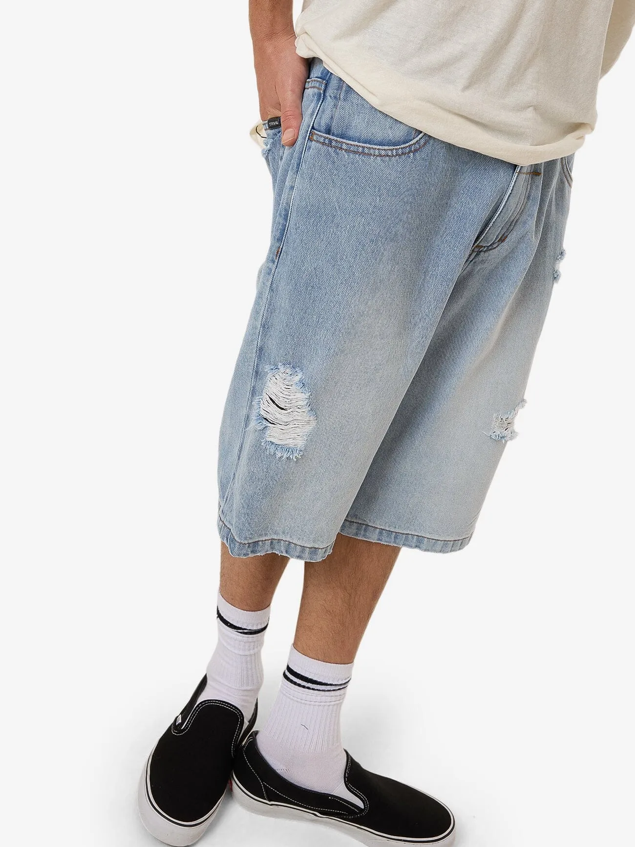 Society Big Slacker Denim Short - Indigo Society