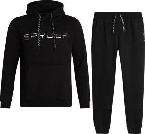 Spyder Men's Sweatsuit Set - 2 Piece Performance Fleece Pullover Hooded Sweatshirt and Jogger Sweatpants for Men (S-XXL)