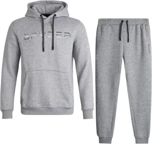Spyder Men's Sweatsuit Set - 2 Piece Performance Fleece Pullover Hooded Sweatshirt and Jogger Sweatpants for Men (S-XXL)