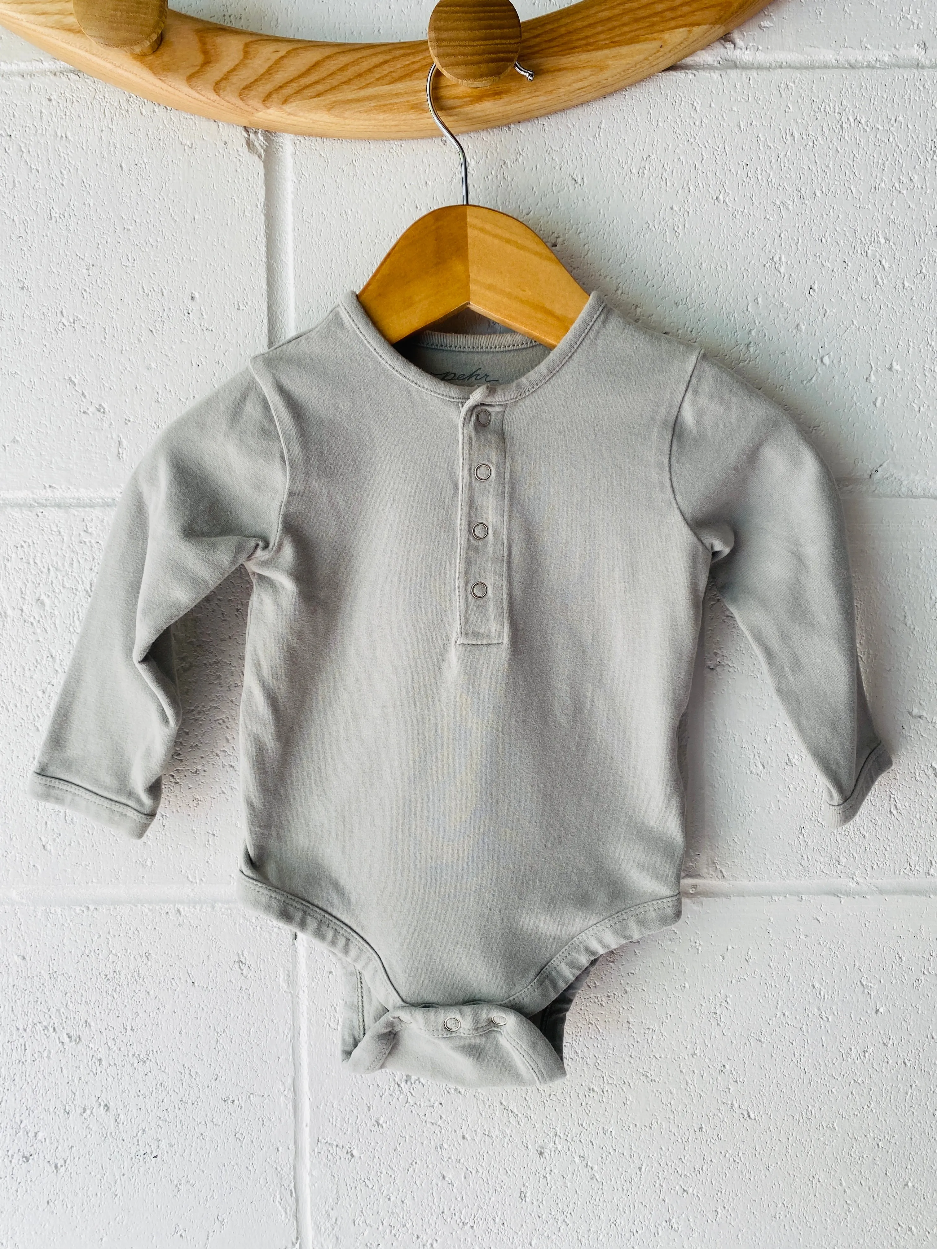 Super Soft Seafoam Onesie, 3-6 months