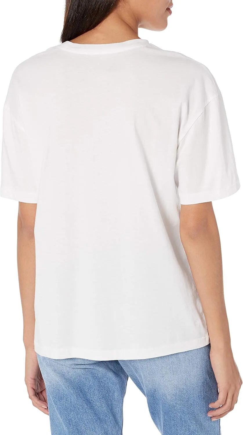 The Drop Women's Lydia Short-Sleeve Loose Drop-Shoulder Jersey T-Shirt
