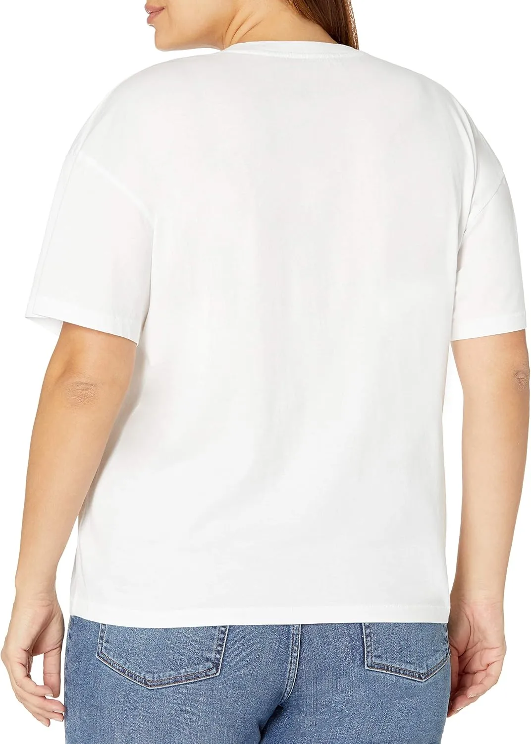 The Drop Women's Lydia Short-Sleeve Loose Drop-Shoulder Jersey T-Shirt