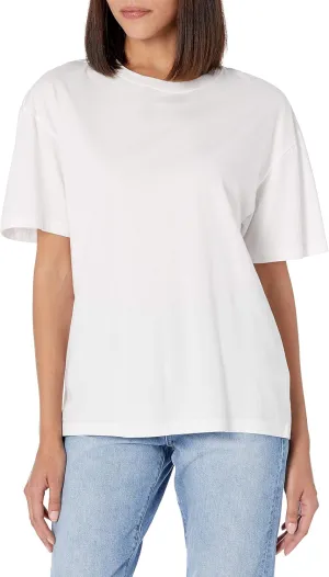 The Drop Women's Lydia Short-Sleeve Loose Drop-Shoulder Jersey T-Shirt
