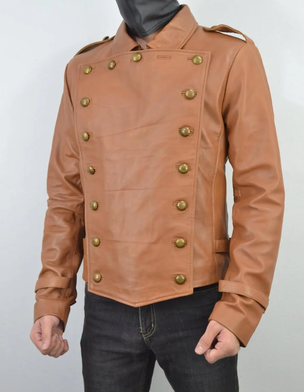 The Rocketeer Brown Leather Jacket - 90's Movie Billy Campbell Leather Jacket - Brown Regular Fit Costume Jacket