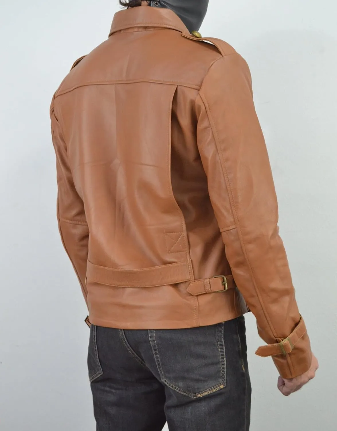 The Rocketeer Brown Leather Jacket - 90's Movie Billy Campbell Leather Jacket - Brown Regular Fit Costume Jacket