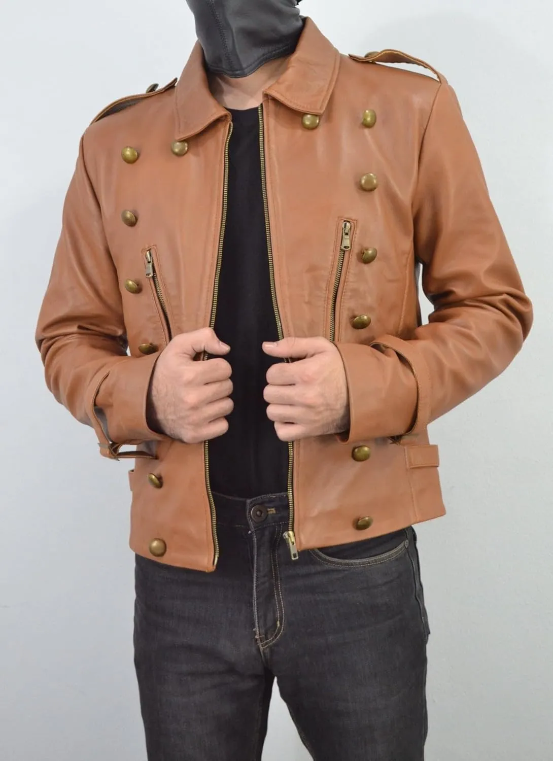 The Rocketeer Brown Leather Jacket - 90's Movie Billy Campbell Leather Jacket - Brown Regular Fit Costume Jacket