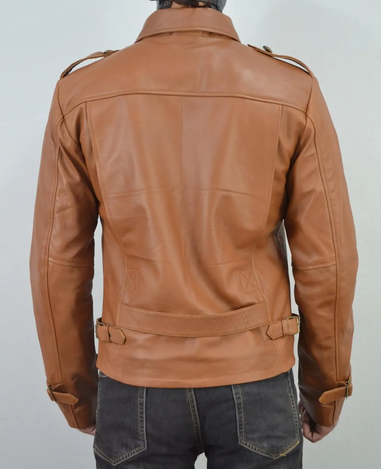 The Rocketeer Brown Leather Jacket - 90's Movie Billy Campbell Leather Jacket - Brown Regular Fit Costume Jacket
