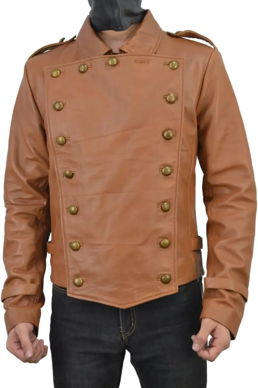 The Rocketeer Brown Leather Jacket - 90's Movie Billy Campbell Leather Jacket - Brown Regular Fit Costume Jacket