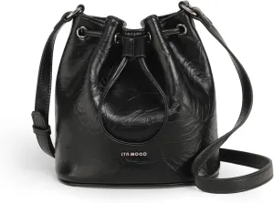 Women Drawstring Bucket Bag for Cosmetics Cell Phone Storage, Original Designer Luxury Leather Crossbody Small Bag, Fashion Adjustable Shoulder Strap Handbag