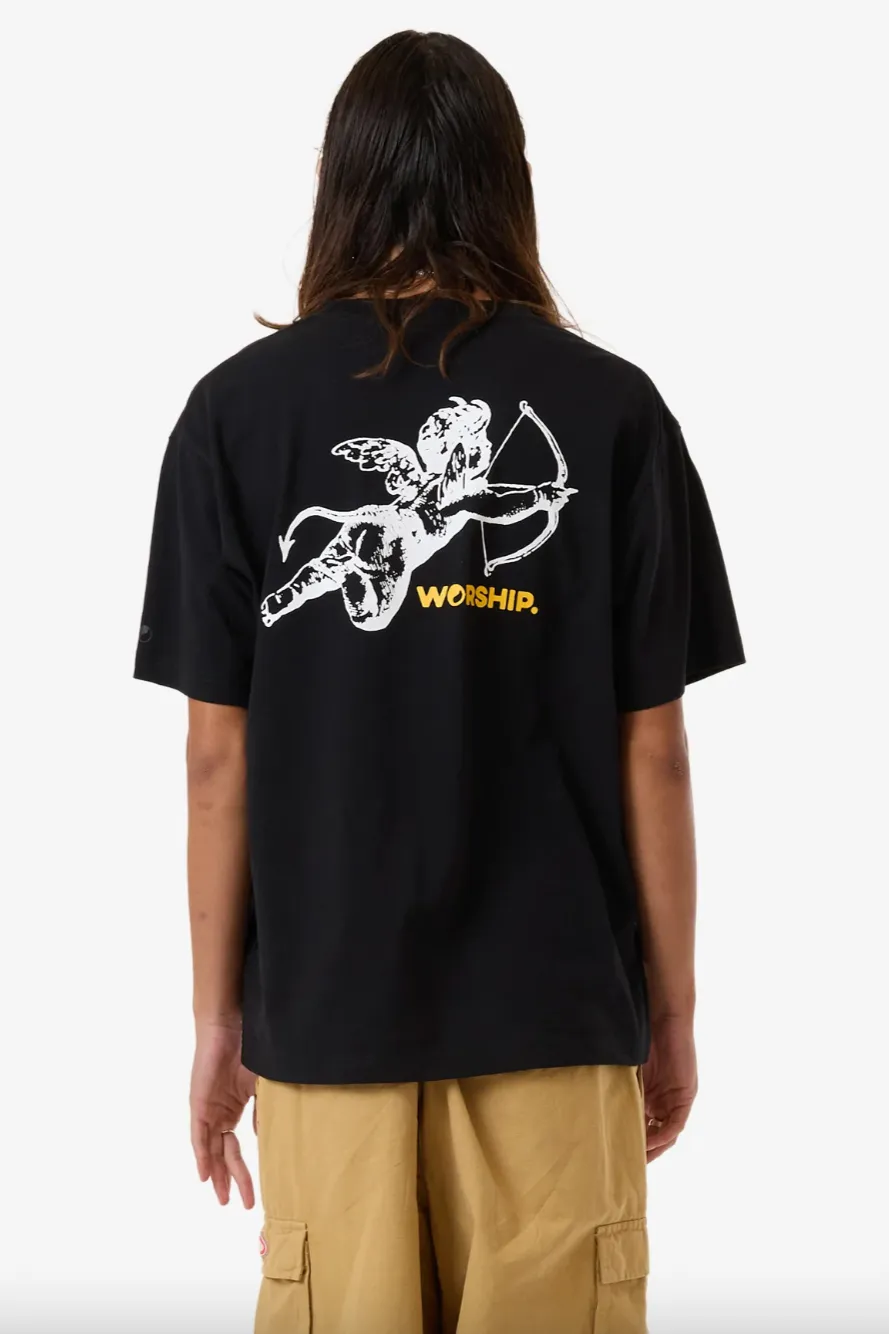WORSHIP SUPPLIES CHERUB TEE - BLACK