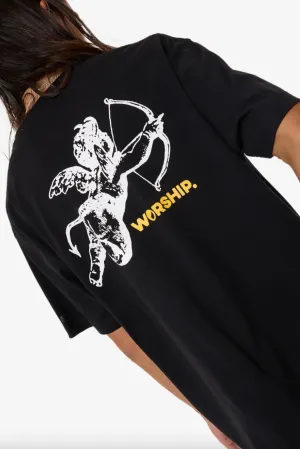 WORSHIP SUPPLIES CHERUB TEE - BLACK